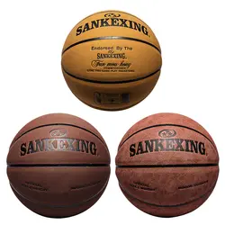 Официальный размер баскетбольный Открытый прочный мягкий кожаный обезвоженный баскетбольный открытый закрытый мужской тренировочный