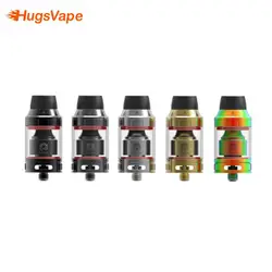 100% Оригинальные Hugsvape лотоса RTA Tank 24 мм 2 мл/5 мл Ёмкость с дерленовый капельный наконечник двойной катушкой RTA ввиду распылитель