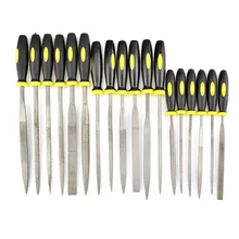 NEWACALOX 18pcs Mini Files Set Microtech Metal Filing Rasp Needle File Wood Filling Tool Woodworking DIY Folder Hand File Set
