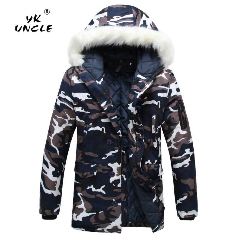YK UNCLE Brand Camouflage Parkas Mens Military Winter Coat Thickening Warm Cotton-padded Jacket Male Fur Collar Hooded Wadded YK UNCLE Brand Camouflage Parkas Mens Military Winter Coat Thickening Warm Cotton-padded Jacket Male Fur Collar Hooded Wadded