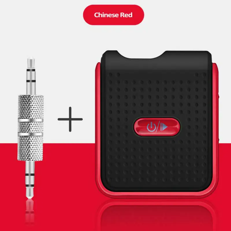 Auxiliary Receiver Adapter Wireless Handset Bluetooth V4.1 Neck Clip Bluetooth Handsfree Car Kit