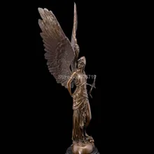 Изделия из бронзы atlie Большая греческая мифологическая скульптура Афина бронзовая мифическая бронзовая статуи фигурки антикварное украшение для дома