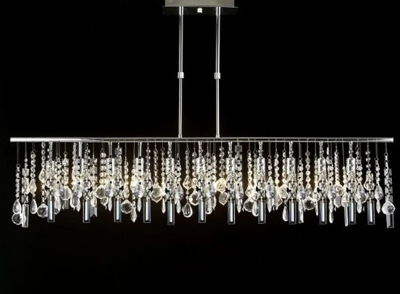 

Modern Chandelier Contemporary Broadway Linear Crystal Lighting H22"*48" For Home Dining Room Decor Chandeliers Lighting B195