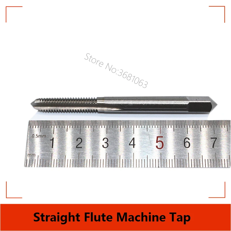 10pcs M6 Straight Flute Machine Tap HSS 6542 H2 M6x1 Thread Tap Screw