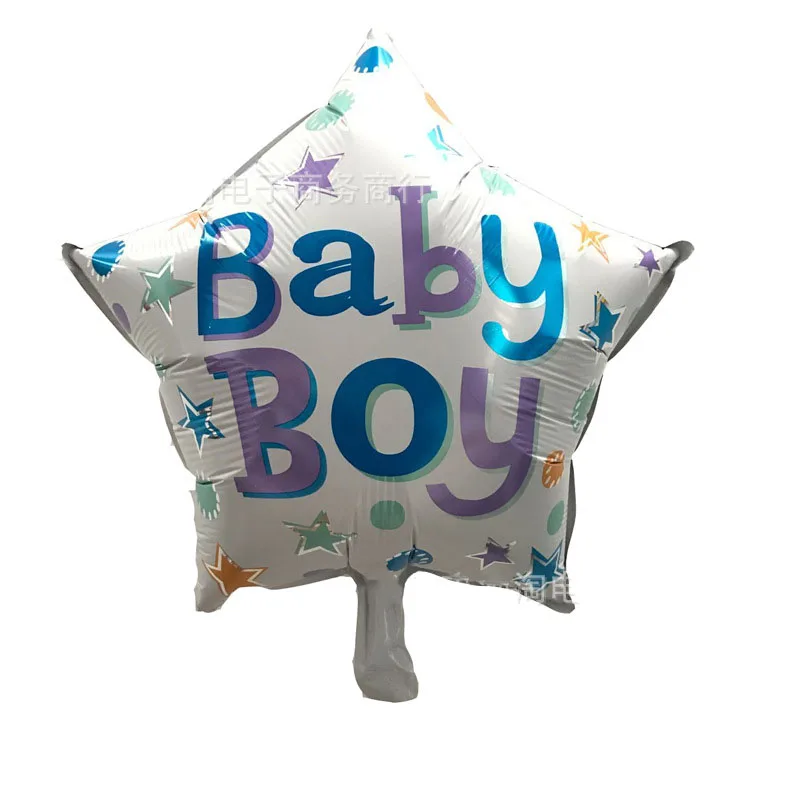 50 шт. 18 дюймов для маленьких мальчиков и девочек Гелий алюминиевый шарик Детские игрушки Воздушные шары украшения день рождения поставки - Color: Blue