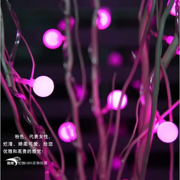 Luces LED de hadas 25 bolas de cerezo Luces LED árbol de Navidad Luces Navidad decoración de boda Luces Para fiesta Luces LED de hadas 25 bolas de cerezo Luces LED árbol de Navidad Luces Navidad decoración de boda Luces Para fiesta