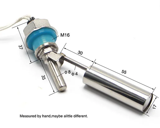 1 шт. ZSC14 жидкостный поплавок датчик уровня воды Боковое крепление Поплавковый переключатель безопасная нержавеющая сталь под 220 В