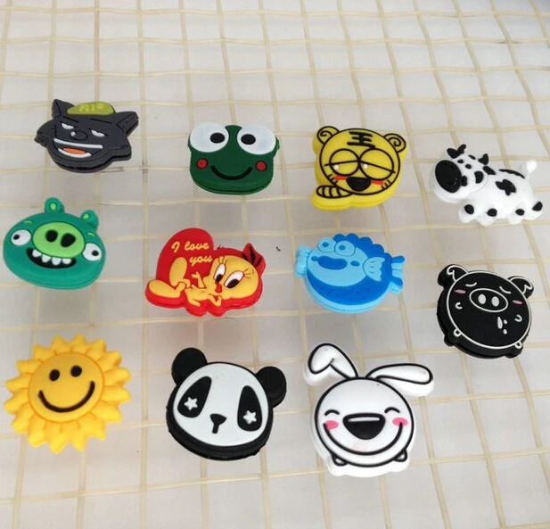 Cute cartoon Tennis racket Vibration Dampener Silicone tennis racket Dampener shock absorber for tennis racket 50