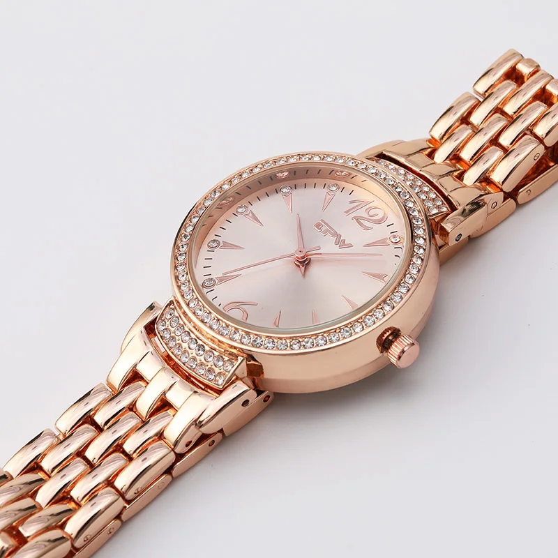 Hot Sale Fashion Stainless Steel Rose Gold & Silver Band Quartz Watch Luxury Women Rhinestone Watches Valentine Gift Hot Sale Fashion Stainless Steel Rose Gold & Silver Band Quartz Watch Luxury Women Rhinestone Watches Valentine Gift