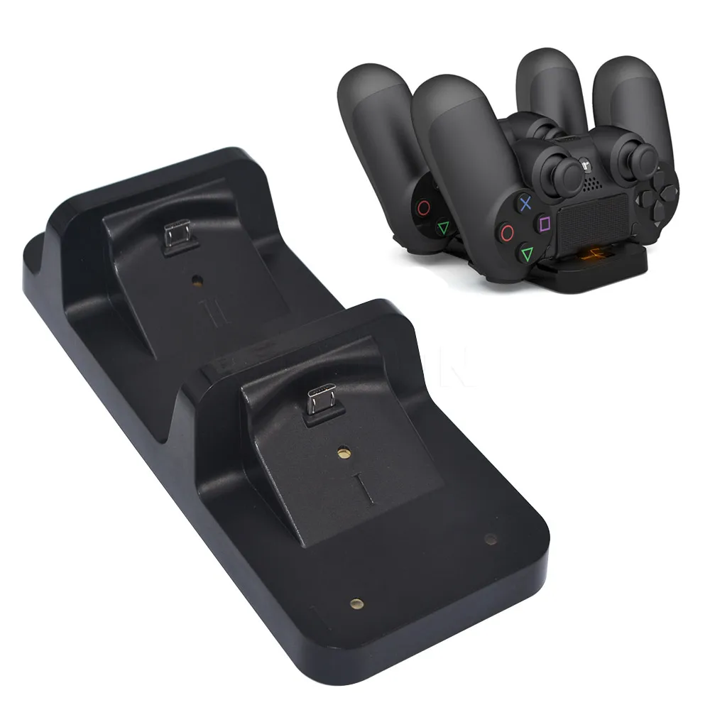 

kebidumei New Dual Charger Dock Socket Stand USB Cable For PS 4 Controller For Playstation 4 Game Gaming Console Wholesale