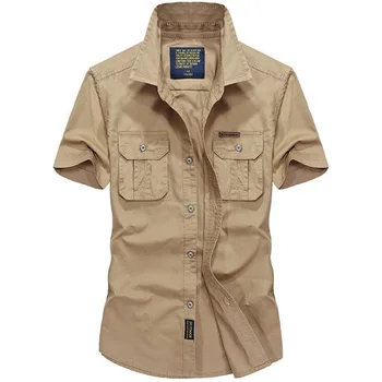 

Pure cotton Men's Shirt Men Breathable Ourdoor Shirt Army Shirt Men Casual Camisas Para Hombre