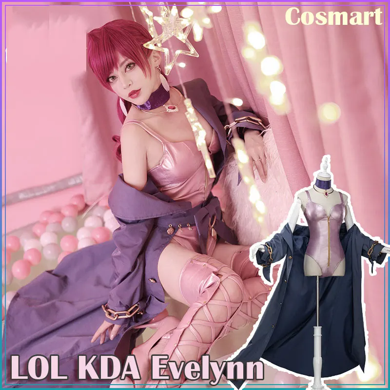 

[Pre-sale] Game LOL KDA K/DA Evelynn Illustration Magazine Style Sexy Dress Uniform Cosplay Costume For Halloween Free Shipping