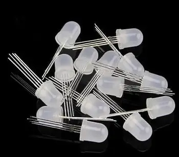 

50 pcs PL9823 F8 8mm LED round RGB LED P9823 chipset inside Full color LED NEW