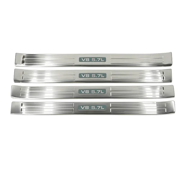 Stainless steel door step sill guard protector cover trim for Toyota