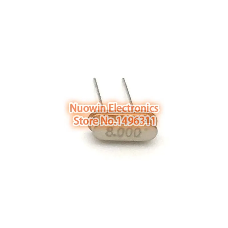

100pcs hc-49s 8MHz 8.000mhz 20ppm 20pF quartz resonator