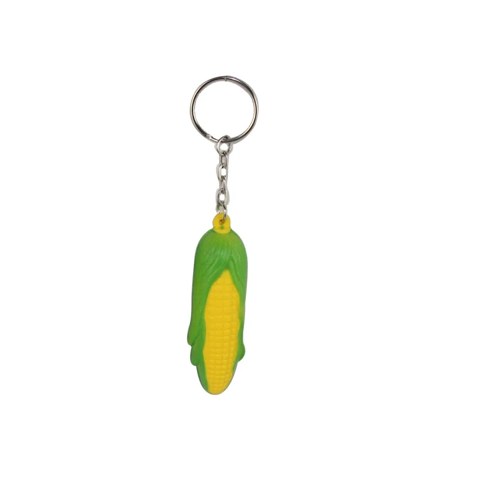 

Mini Fruit Banana Soft PU Foam Keychains Key Chain Key Ring Keyfob Pendant Printed LOGO Advertising Promotional Products