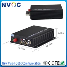 Single Mode,Single Fiber,1ch HD-SDI Fiber Optic Transmission,20KM,Simplex,FC,External power supply,Euro Charger