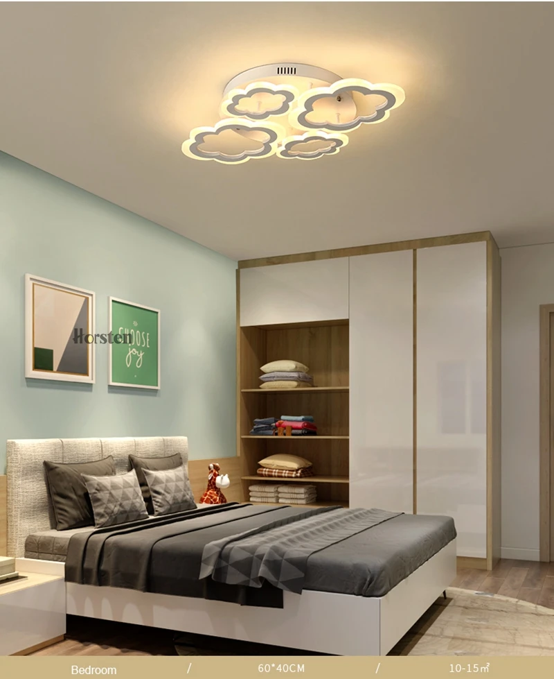 Horsten White Clouds High Power LED Ceiling chandelier For Living Room Bedroom Home Modern Led Chandelier Lamp Fixture (9)