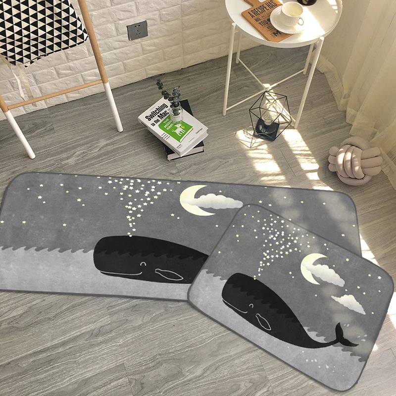 cheap AOVOLL Christmas Door Mat Welcome Mats for Front Door Kitchen Carpet Doormat Entrance Doormat Floor Mats Modern Kitchen Rug