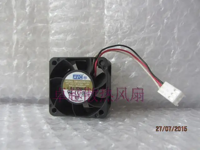 Бесплатная Доставка Оптом AVC DB04028B12U 40*40*28 DC 12v 0.66A двойной шарикоподшипник сервер