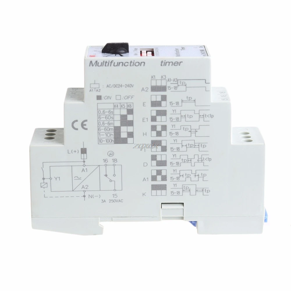 

1Pc AC/DC 24-240V DHC19-M Multifunction Timer Time Relay Modules July DropShip
