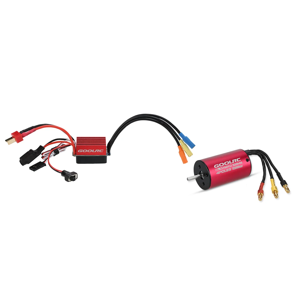 

Original S2845 3900KV Sensorless Brushless Motor and 35A Brushless ESC Combo Set for 1/12 1/14 RC Car Truck Parts