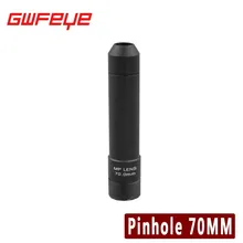 GWFEYE Металла M12 * 0.5 Крепление 1 «F1.6 3.98 Градусов HD MP 70 ММ Пинхол Объектив CCTV Для Безопасности CCTV Камеры