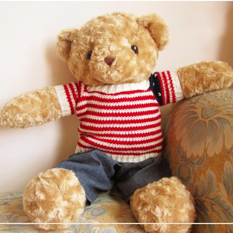teddy bear wearing clothes