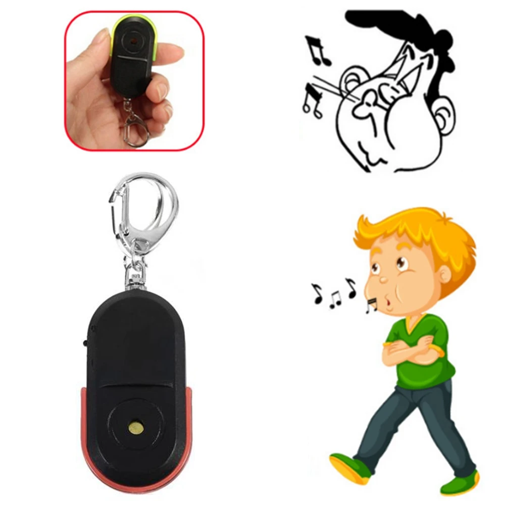 Key Finder Anti Lost Tracker Anti Lose Tracker Item Locator Anti Lost Locator Key Chain Locator Personal Alarm Keychain Anti-Lost Alarm Key Finder Locator Tracker Keychain Whistle Sound Smart Flashing Beeping With LED Light Anti Lost Keyring Finder