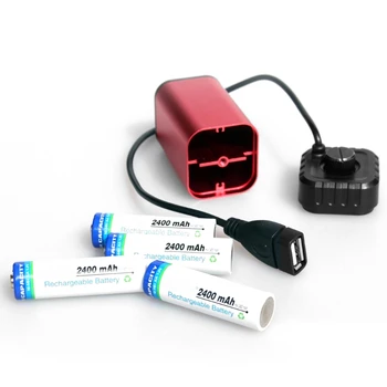 

Waterproof 5V USB Portable 4X AA Battery Charger Holder Kit Power Bank Case Box hyq