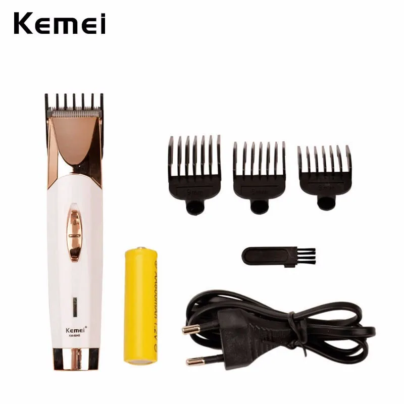 Kemei 110-240 В мужской классический Аккумуляторный взрослый для лица бритва борода тример+ Парикмахерская из нержавеющей стали машинка для стрижки волос инструмент для стрижки