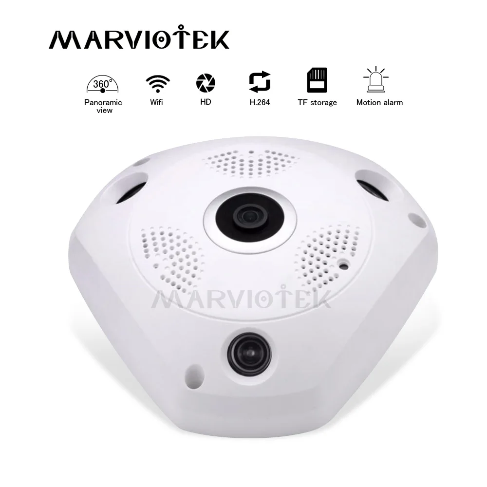 Беспроводная 360 VR IP камера wifi 3MP видеонаблюдения панорамная ip цифровая ptz мини HD