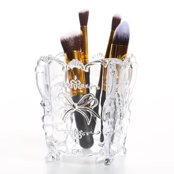 

Fashion New Acrylic Makeup Cosmetic Storage Box Case Brush Holder Pen Organizer Jewelry Case Makeup Brush Storage Box Holders