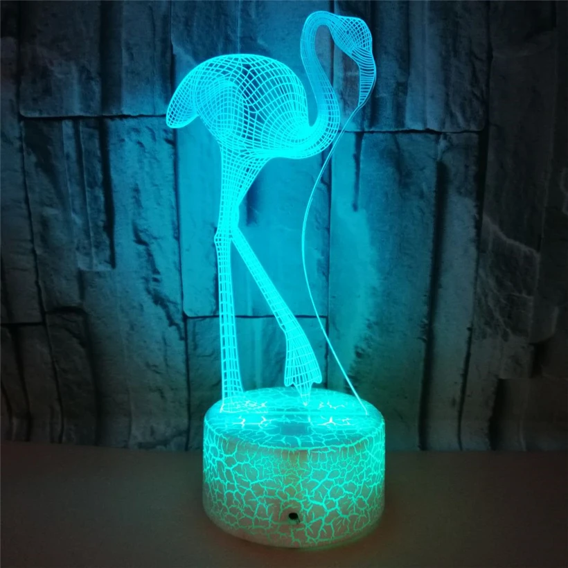 Flamingo 3D night light (8)