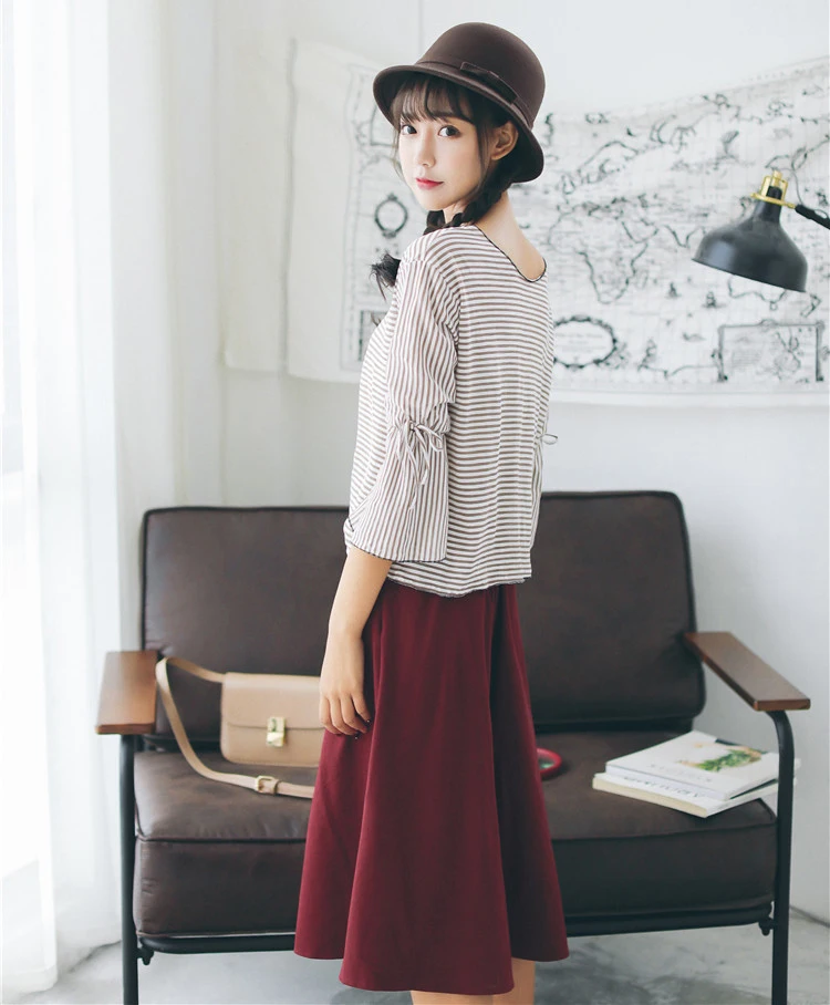Fashion Women Skirt Vintage Retro High Waist (2)
