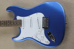 Frete бесплатно оптовая продажа guitarra st guitarra eletrica cor azulmao esquerda guitarra eletrica/guitarra Китай
