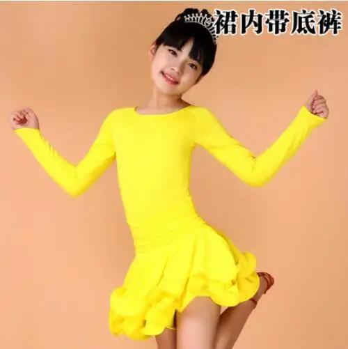 Girls Ballroom Tango Latin Dance Costumes Junior Children Kids Competition Salsa Latin Dance Dress