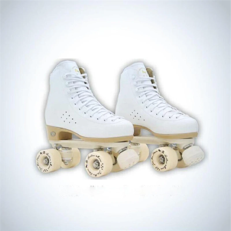 

Children Adult Roller Skates Double Row Skating Two Line Roller Patines En Linea PU Wheels Sneakers White Black Red Yellow IB09