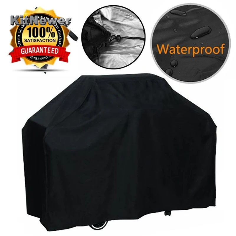 

Waterproof BBQ Cover Dustproof Polyester Fibre Cloth Large BBQ Cover Gas Barbecue Grill Cover For Patio Protector