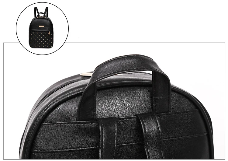 Fashionable Girl's Studded School Backpack 10