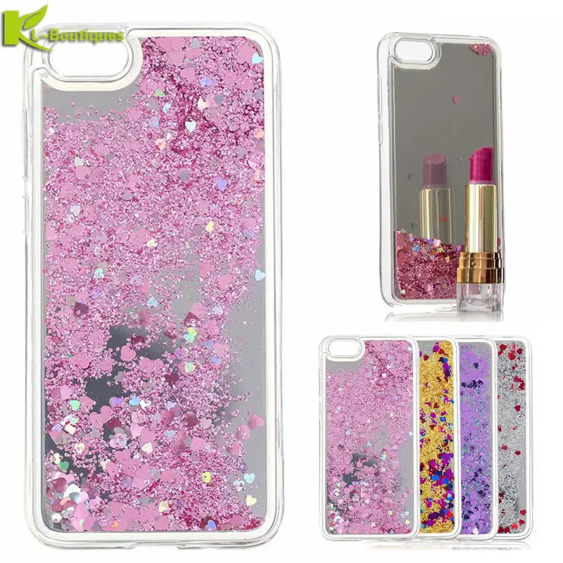 

Honor 7A Quicksand Case on For Huawei Honor 7A DUA-L22 Cover For Huawei Y5 Prime 2018 Cases Mirror Glitter Dynamic Liquid Cover