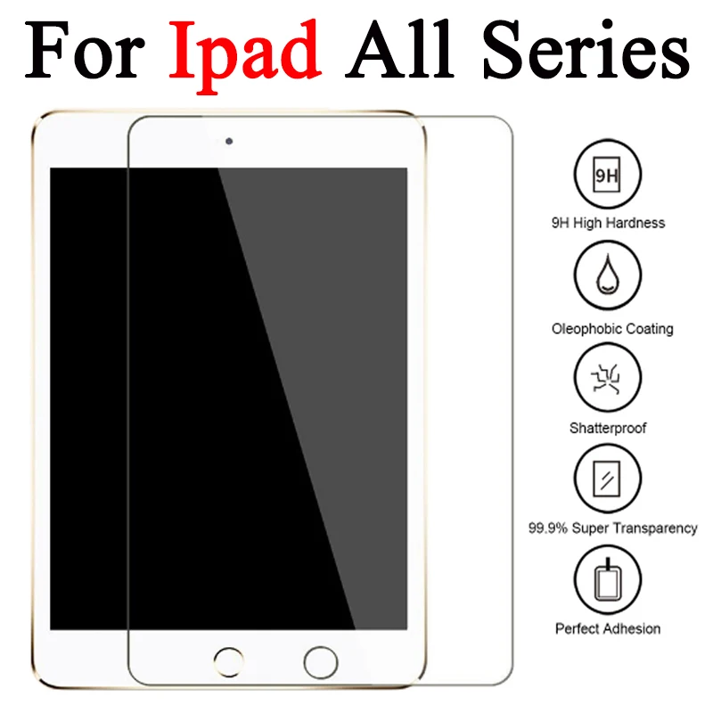 

For IPad Pro Protective Glass For Apple IPad Mini 2 3 4 5 7.9 10.5 inch Screen Protector Protection Tempered Glas Protect Film