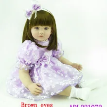 Новые силиконовые перерожденные куклы младенцы, сопровождать реалистичные милой принцессы Кукла "малыш" для детей, популярная модель, изысканные новогодние подарки