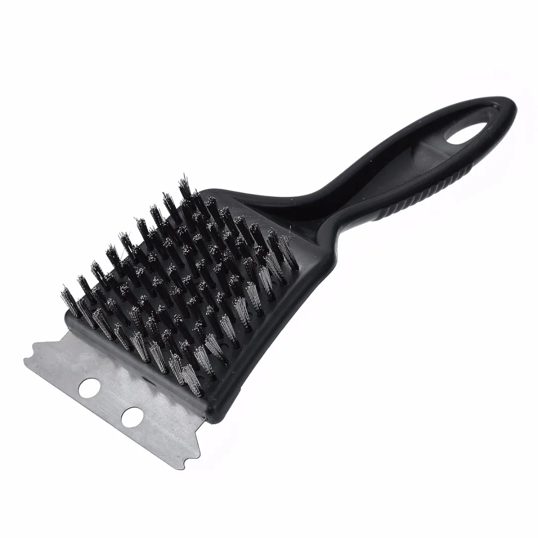 Buy Steel Wire BBQ Grill Brush Scraper Black Cooking