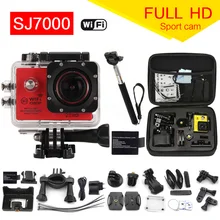 gopro hero 4 style Action Camera 1080P WiFi go pro Sport camera extreme Diving Helmet Waterproof mini Cam+monopod+bag 7000