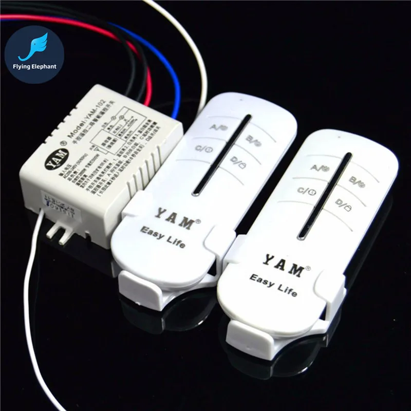 

1 2 3 4 Way Microcomputer Remote Control Switch Double Controller AC220V For Ceiling Energy-saving Crystal Chandeliers LED