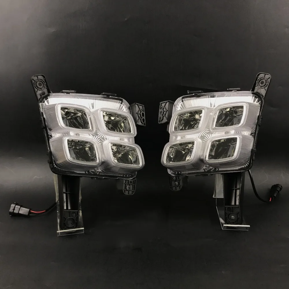 For Hyundai Creta IX25 2014 2015 2016 Waterproof LED Daytime Running Light DRL Fog Lamp For Hyundai Creta IX25 2014 2015 2016 Waterproof LED Daytime Running Light DRL Fog Lamp