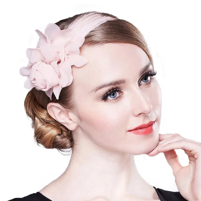 Green Leaf Felt Fascinator Hat Made to 
