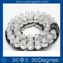 Инфракрасный 36x5 ИК светодиодный щит 90 градусов для камер видеонаблюдения ночного видения DC12V источник питания. CY36F5-90