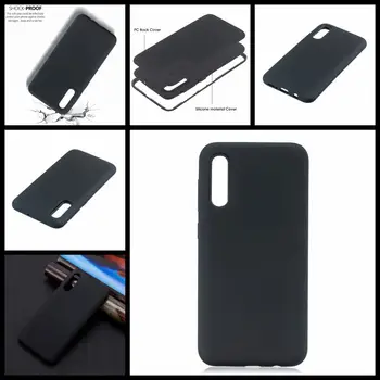 

100pcs/lot Three in one hand oil PC+Silicone color cover case for Samsung Galaxy A10 A20/A30 A40 A50 A70 cell phone case cover